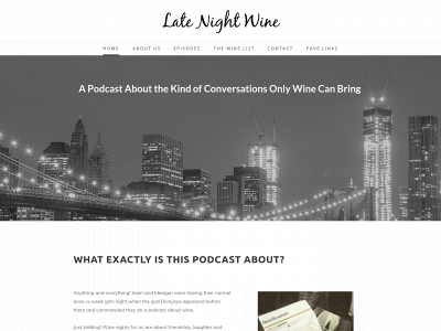 www.latenightwinepodcast.com snapshot