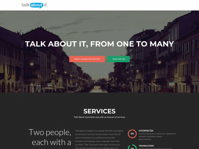 talkaboutit.be snapshot