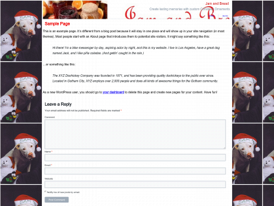 jamandbread.co snapshot