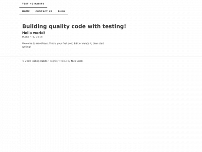testinghabits.com snapshot
