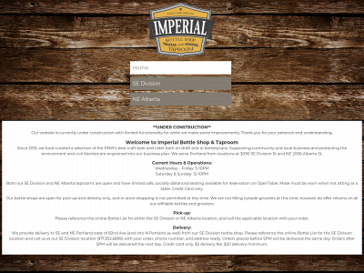 imperialbottleshop.com snapshot