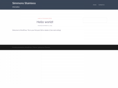 simmonsstainless.com snapshot