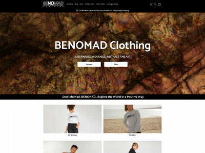 benomadclothing.com snapshot