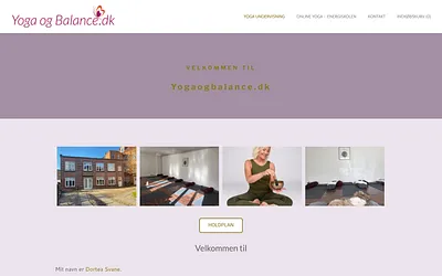 www.yogaogbalance.dk snapshot