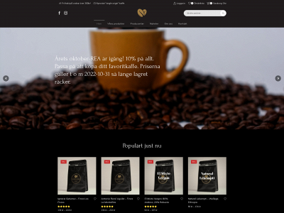 palmitacoffee.se snapshot