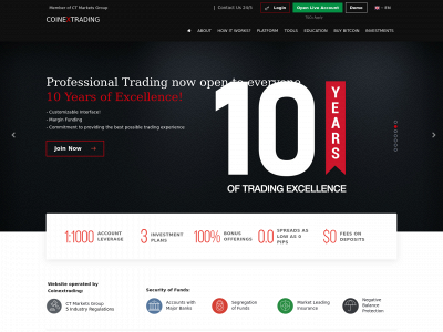 coinextrading.com snapshot