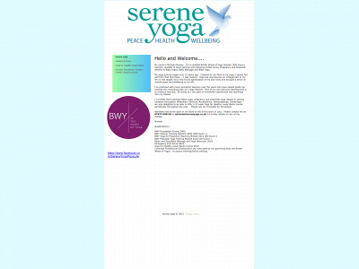 sereneyoga.co.uk snapshot