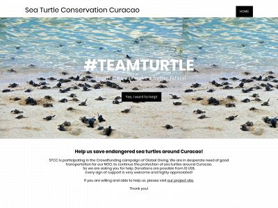 seaturtleconservationcuracao.org snapshot