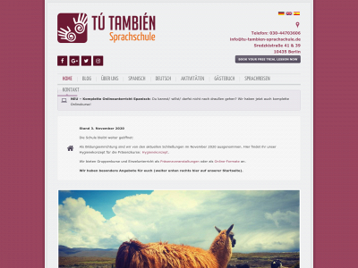 tu-tambien-sprachschule.de snapshot