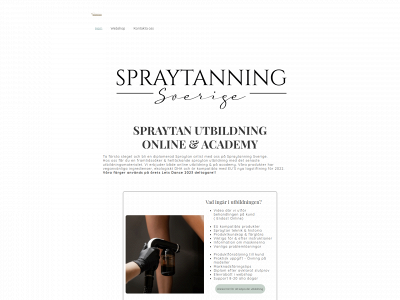 spraytanutbildning.se snapshot