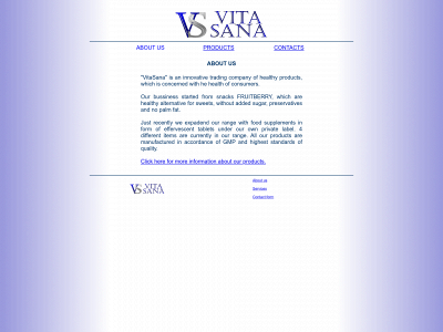 vitasana.lt snapshot