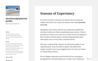 devotionsbypatriciajordan.blog snapshot