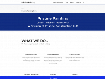 thepristinepainters.com snapshot