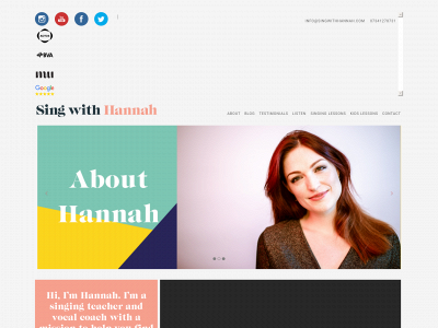 singwithhannah.com snapshot