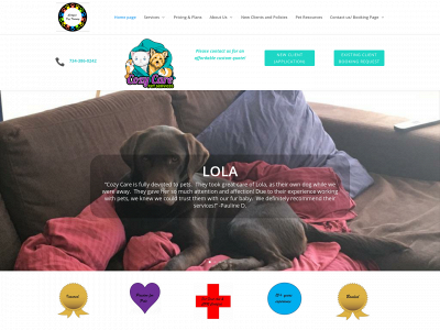 cozycarepets.com snapshot