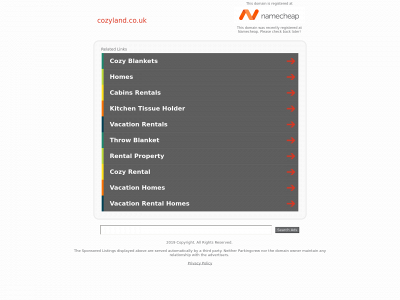 cozyland.co.uk snapshot