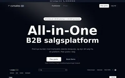 cvrsales.dk snapshot