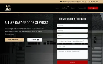 allasgaragedoorservices.com snapshot