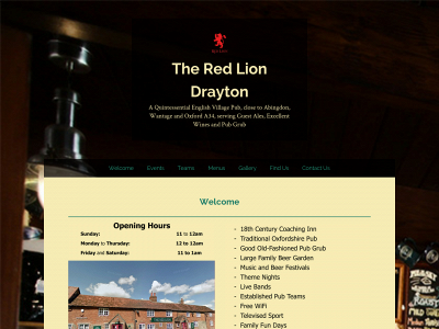 theredliondrayton.com snapshot