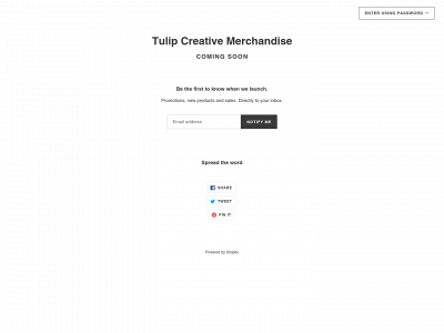 tulipmerchandise.com snapshot