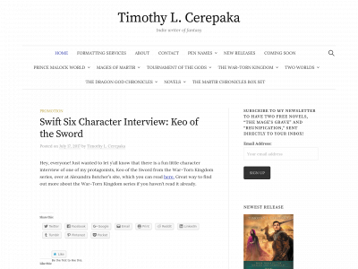 timothylcerepaka.com snapshot