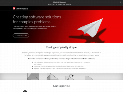 luxinteractive.com snapshot