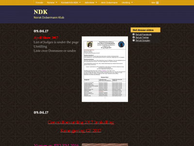 dobermannklubben.no snapshot