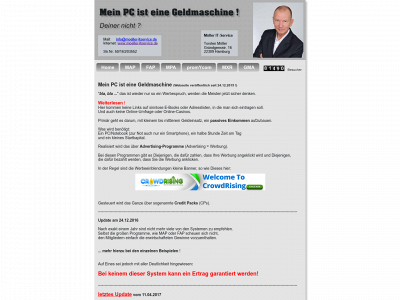 meinpcisteinegeldmaschine.de snapshot