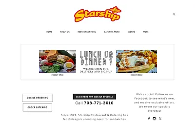www.starshiprestaurant.com snapshot