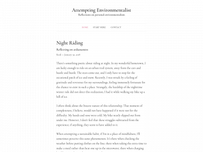 attemptingenvironmentalist.com snapshot