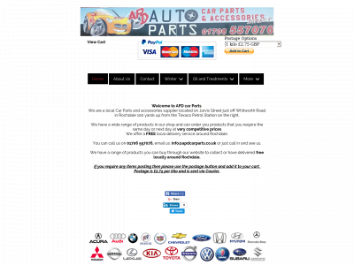 apdcarparts.co.uk snapshot