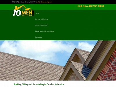 10menroofing.com snapshot