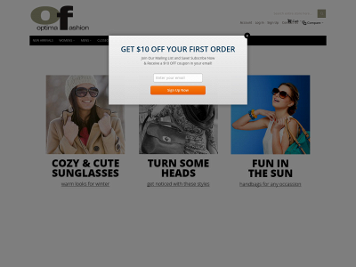 optimafashion.com snapshot