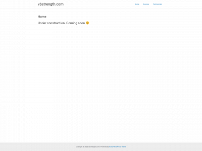 vbstrength.com snapshot