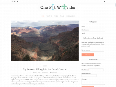onefitwander.com snapshot