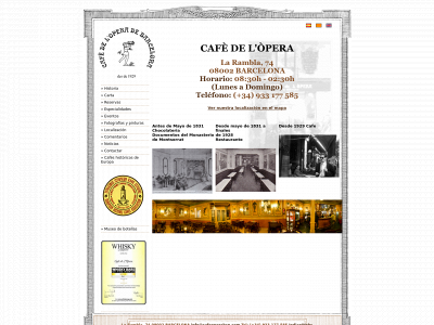 www.cafeoperabcn.com snapshot