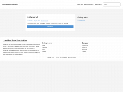lovelikelibby.org snapshot