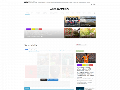 africaglobalnews.com snapshot