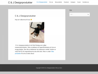 cjdesignprodukter.se snapshot