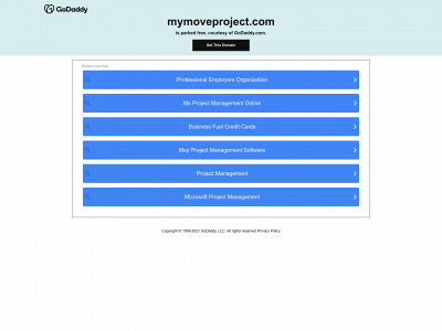 mymoveproject.com snapshot
