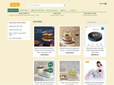 shopnhadau.com snapshot