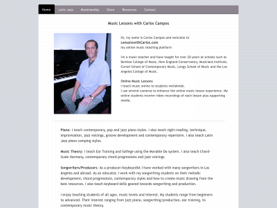 lessonswithcarlos.com snapshot