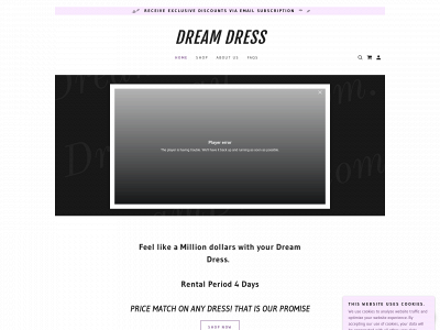 dreamdress.com.au snapshot