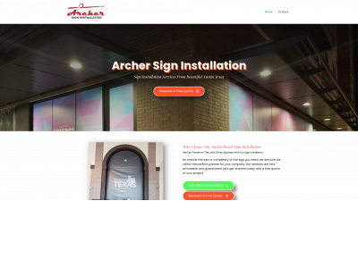 archersigninstallation.com snapshot