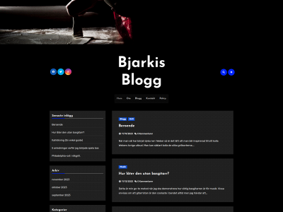 bjarki.se snapshot