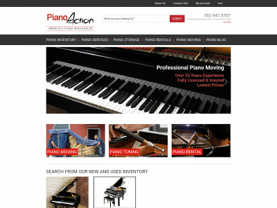 pianoaction.com snapshot