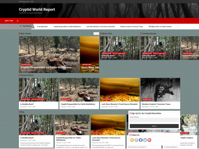 cryptidworldreport.com snapshot
