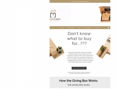 thegiving-box.com snapshot