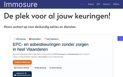 immosure.be snapshot