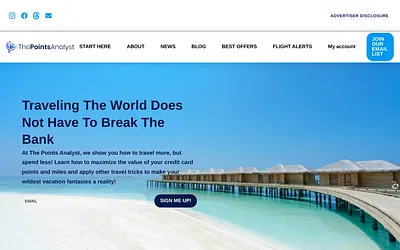 thepointsanalyst.com snapshot